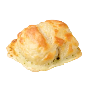 Überbackenes Käsebrötchen 