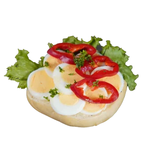 ½ Ofenfrisches Ei