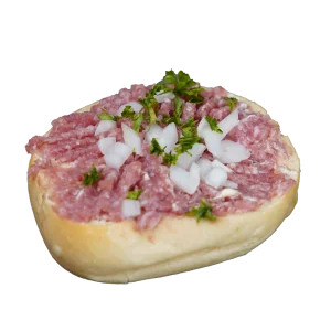 ½ Ofenfrisches Zwiebelmett