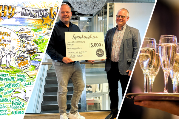 After Work 2024: Spendenübergabe an die Hans-Wendt-Stiftung aus Bremen